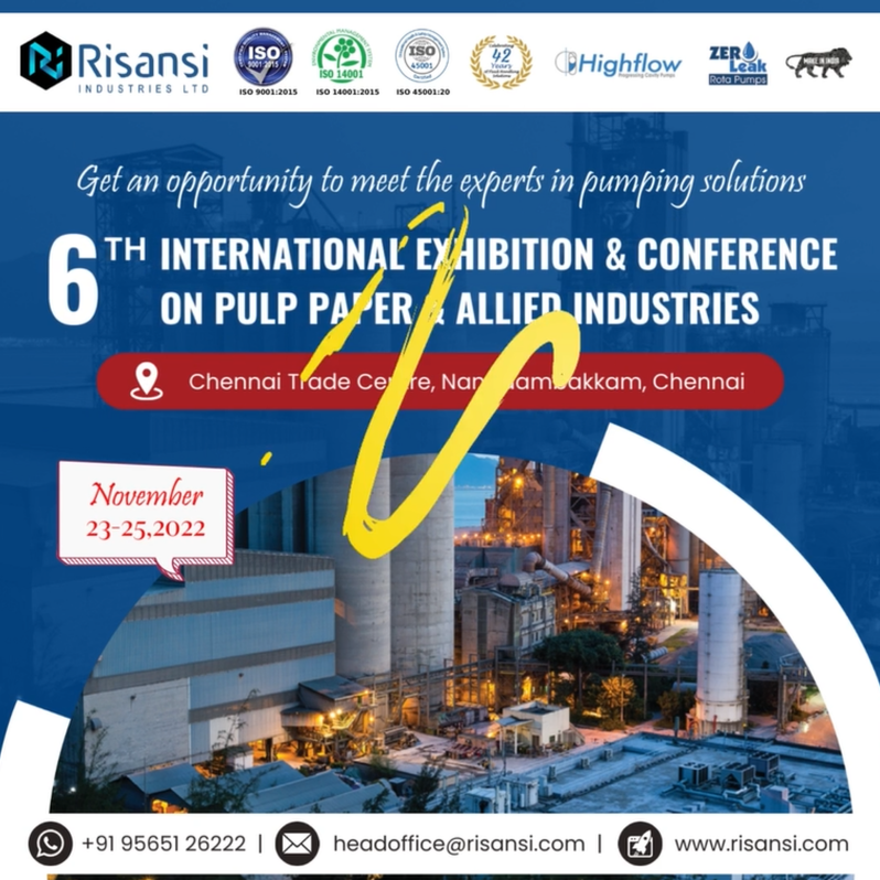 6th international exhibition & conference on pulp paper & allied industries, 2022