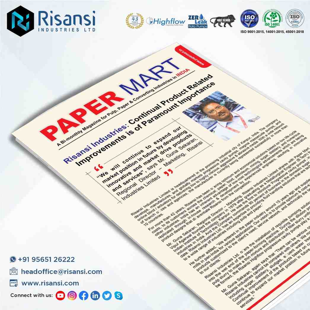 Risansi Industries: Continual Product Related Improvements is of Paramount Importance