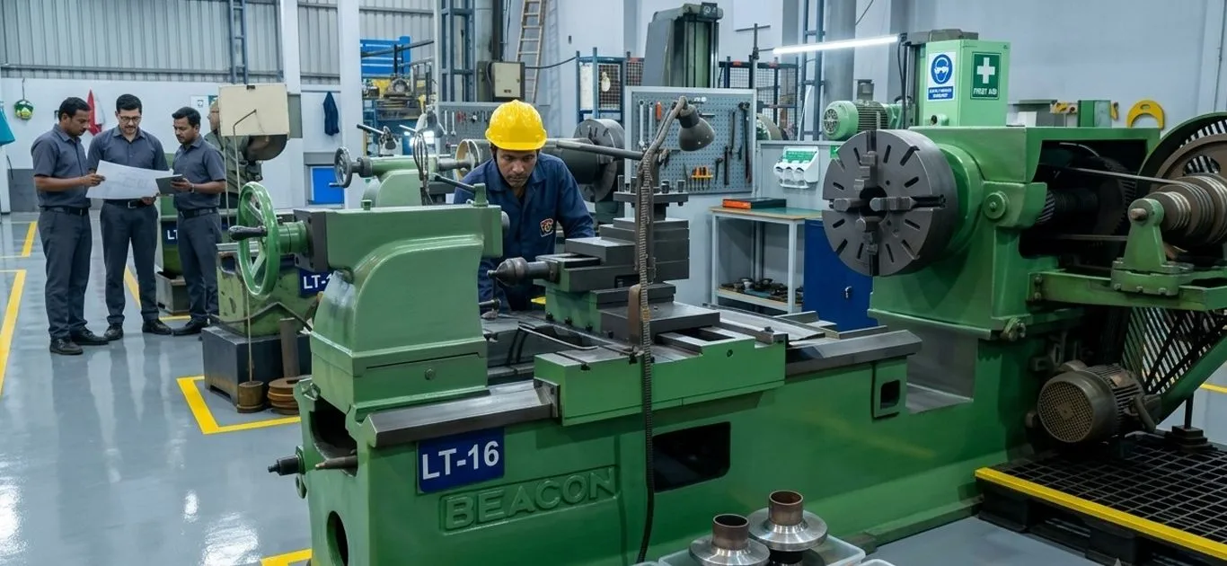 Optimized workspace for efficient assembly processes.
